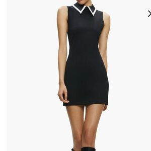 Alice and Olivia Wynell Point Collar Minidress